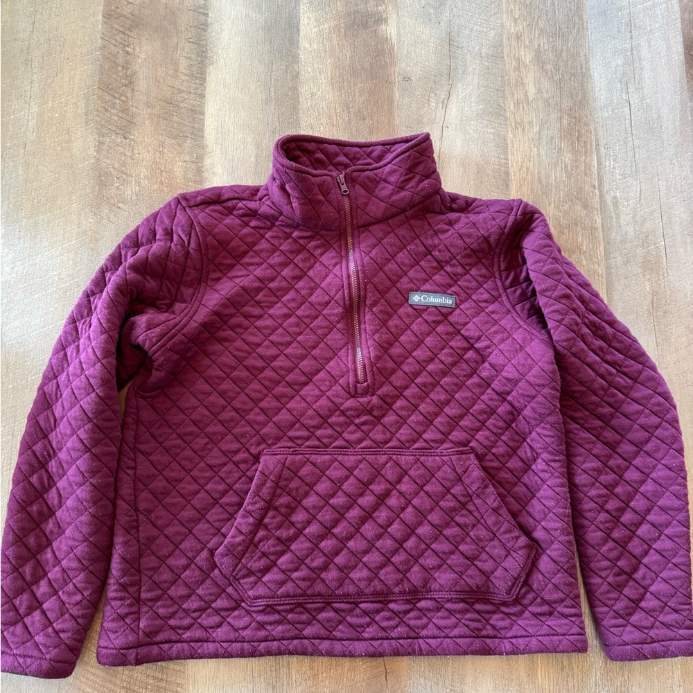 Columbia Purple Quilted Pullover Women’s Size Small
